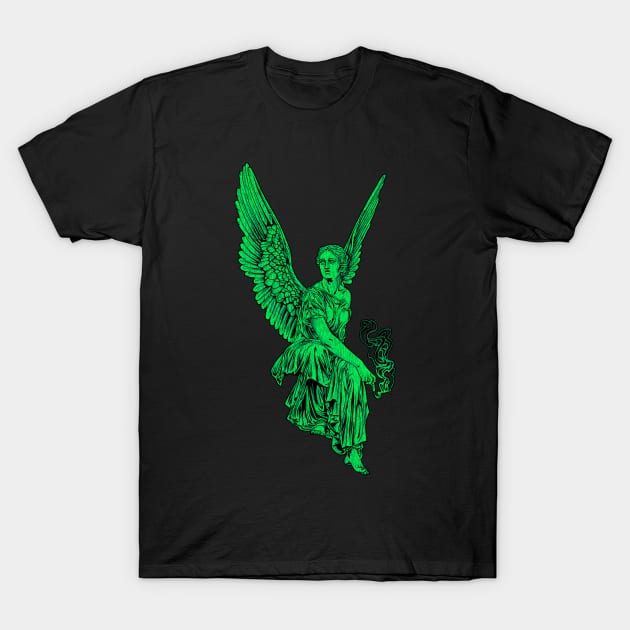 Angel Statue V3 (T) T-Shirt by Crude Casey